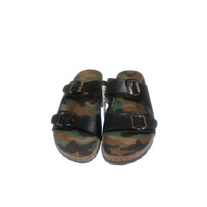 Mission Ridge New Camo Black Double Strap Sandals Size Mens 8/9 NWT